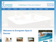Tablet Screenshot of evergreenleisure.com